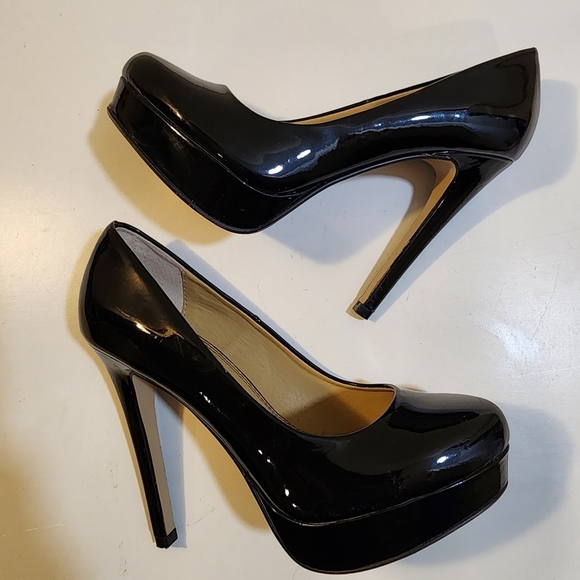 Chinise Laundry Black Patent Heels stiletto size 7 - Picture 6 of 12